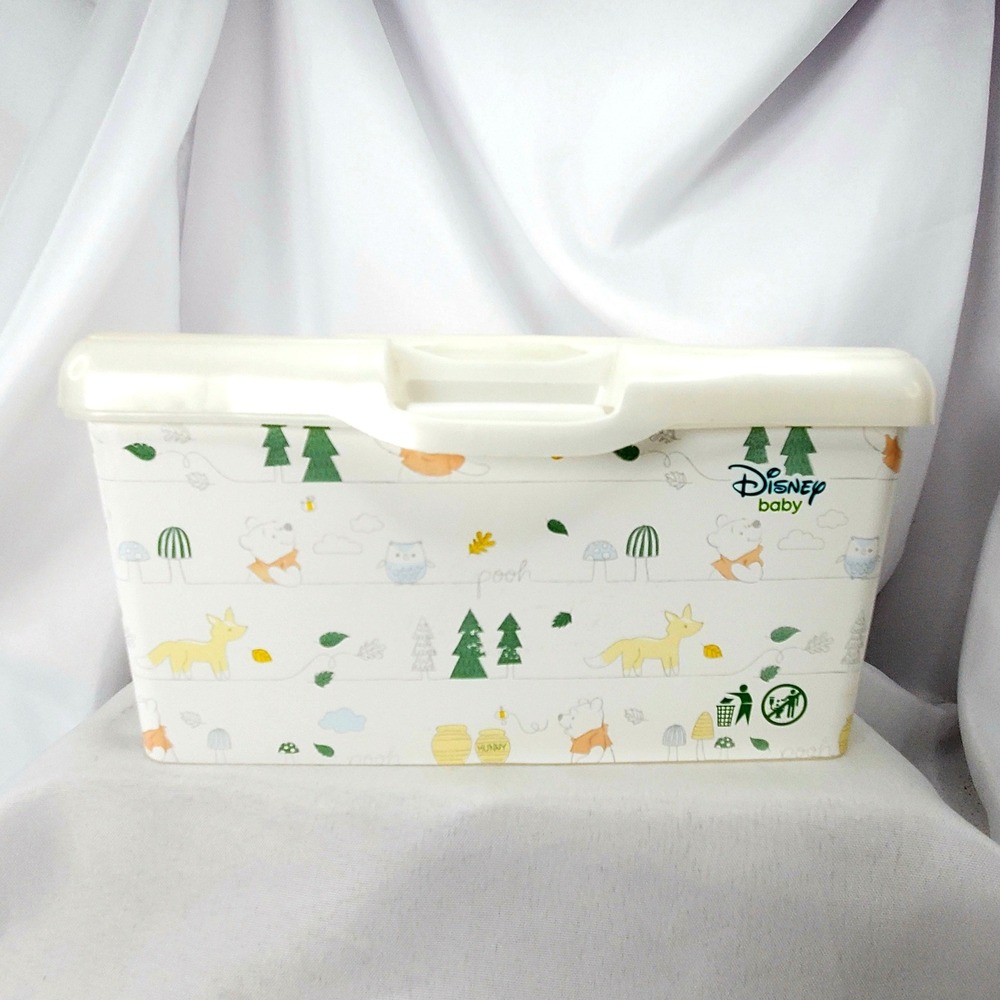 Empty Baby Wipes Disney Baby Winnie the Pooh Container Reusable Plastic Tub